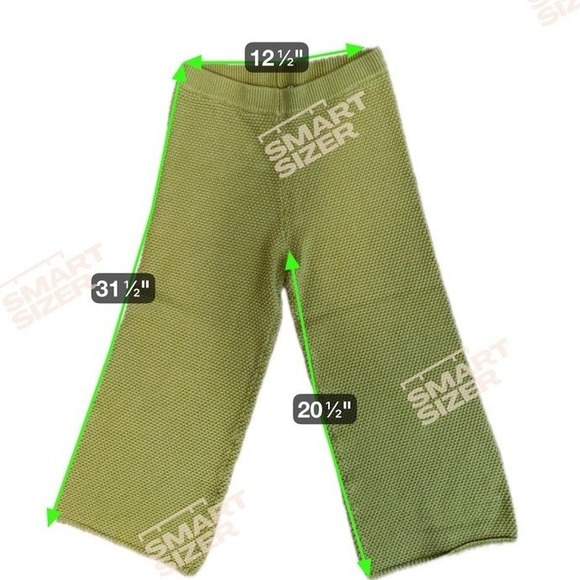 FP Beach Green Waffle Knit Henley Sweater & Wide Leg Pants Set XS - Picture 12 of 12